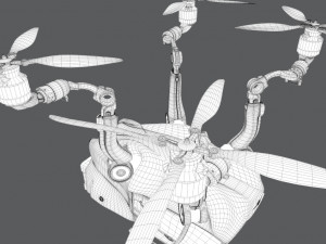 passenger quadcopter 3D Модель