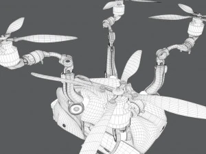 passenger quadcopter 3D Model