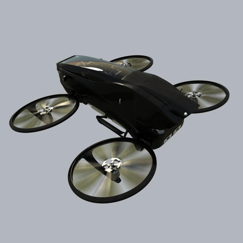 copter vip 3D Model .c4d .max .obj .3ds .fbx .stl .blend 