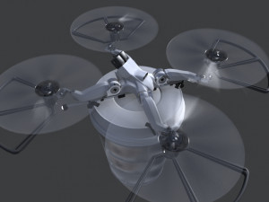 copter - coffee deliverer 3D Модель