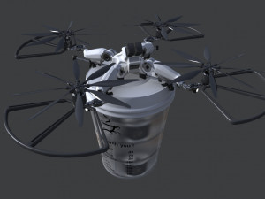 copter - coffee deliverer 3D Модель