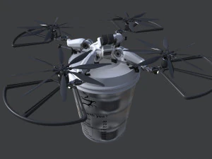 copter - coffee deliverer 3D Model