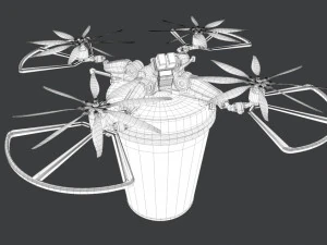copter - coffee deliverer 3D Model