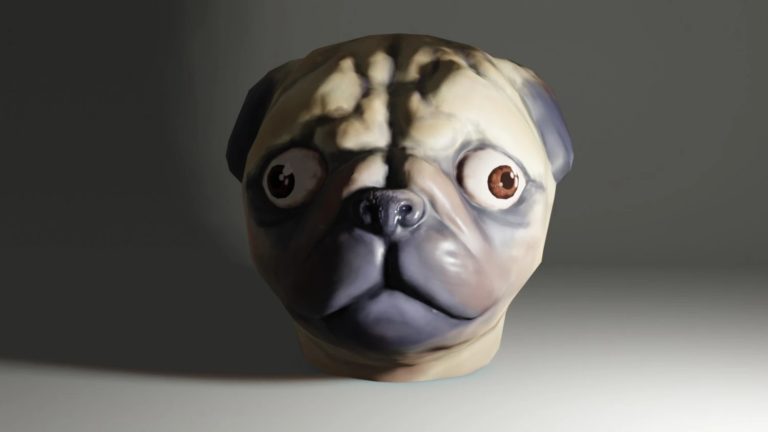 pug 3D Model .c4d .max .obj .3ds .fbx .stl .blend 