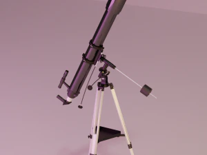天文观测者 eq1 望远镜 3D 模型