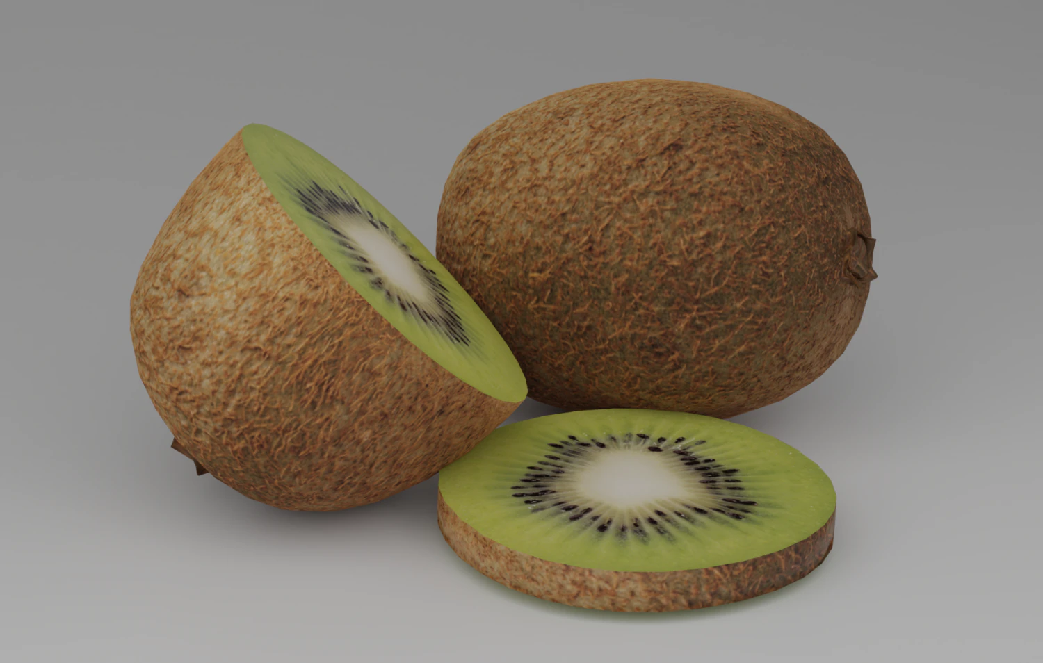 kiwi 3D Model .c4d .max .obj .3ds .fbx .stl .blend 