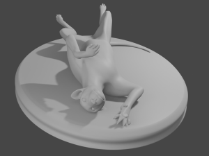 statuette of a reclining panther Modelo 3D
