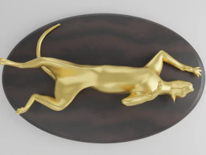 panther on a stand for 3d printing 3D Print Model