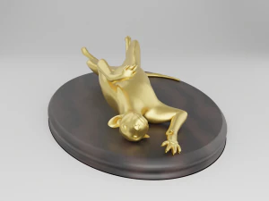 3डी प्रिंटिंग के लिए स्टैंड पर तेंदुआ 3D प्रिंट मॉडल