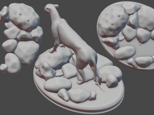 panther sculpture Model Cetak 3D