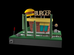 burger Modelo 3D