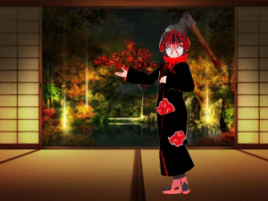 halloween ninja -akatsuki little lady hinatavrm -naruto- 3D Model