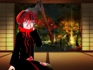 halloween ninja -akatsuki little lady hinatavrm -naruto- 3D Model