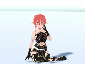 mirai nikki - yuno gasai herido- personaje de anime - modelo vrm Modelo 3D