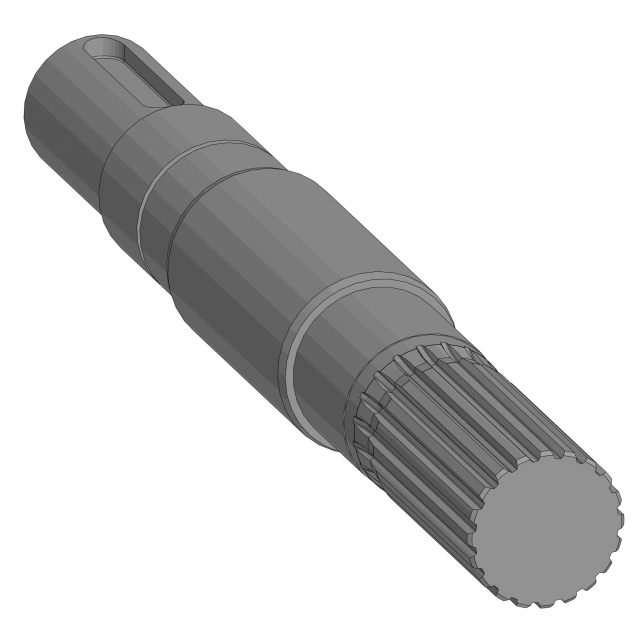 driven shaft of the lump crusher 3D Модель .c4d .max .obj .3ds .fbx .stl .blend 