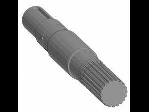 driven shaft of the lump crusher Model 3D
