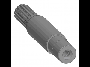 the drive shaft of the lump crusher Model 3D
