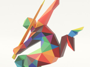 centaur polygonal papercraft 3D Model