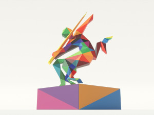 centaur polygonal papercraft Modelo 3D