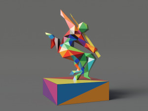 centaur polygonal papercraft Modelo 3D