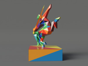 centaur polygonal papercraft Modelo 3D