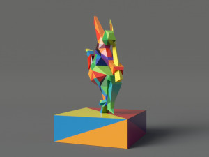 centaur polygonal papercraft Modelo 3D