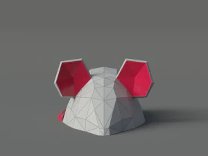 Maus polygonal 3D Modell
