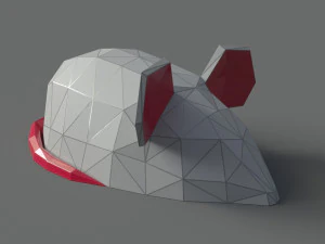 Maus polygonal 3D Modell