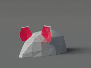 Maus polygonal 3D Modell