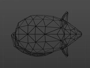 Maus polygonal 3D Modell