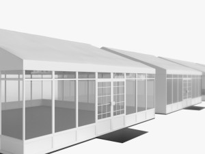 tent pack 4 models 3D Model