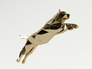 jumping tiger papercraft Modelo 3D