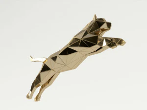 jumping tiger papercraft 3D Model