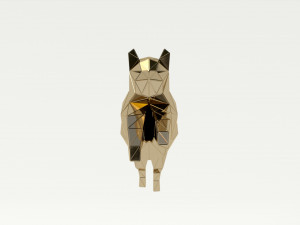 jumping tiger papercraft Modelo 3D
