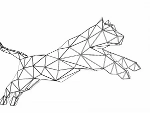 jumping tiger papercraft 3D Model