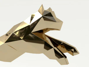 jumping tiger papercraft 3D Model
