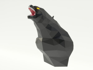 godzilla polygonal papercraft 3D-Modell