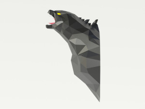 godzilla polygonal papercraft 3D-Modell