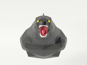 godzilla polygonal papercraft 3D-Modell