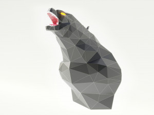 godzilla polygonal papercraft 3D-Modell