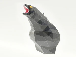 godzilla polygonal papercraft 3D Model