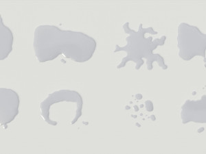 water puddles collection Modelo 3D