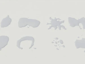 water puddles collection 3D Model