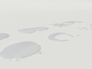 water puddles collection Modelo 3D