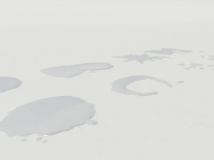 water puddles collection 3D Model