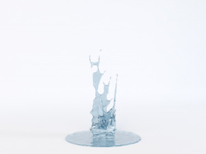 water crowns splash set 3D Model