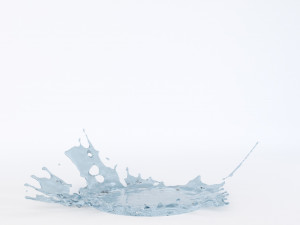 water crowns splash set 3D Model