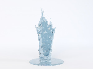 water crowns splash set 3D Model