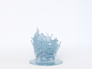 water crowns splash set 3D Model