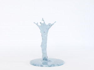 water crowns splash set 3D Model